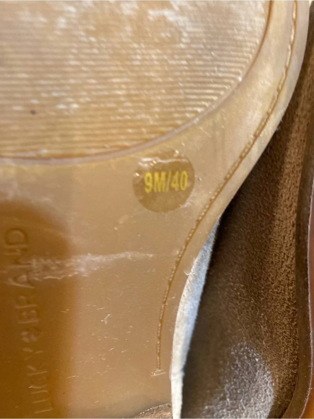 Lucky Brand  Women’s Beige Suede Ankle  Boots